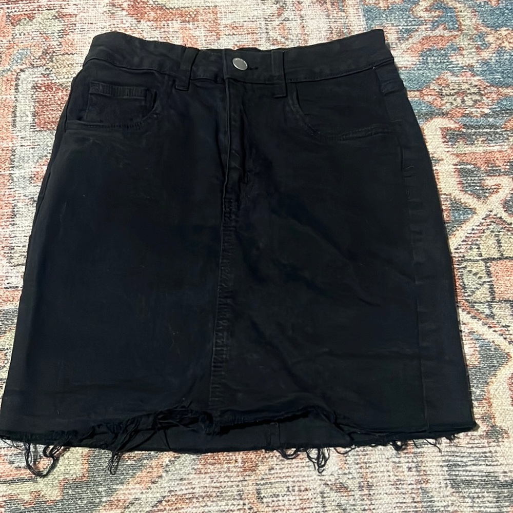 black cotton on jean minni skirt - size 4